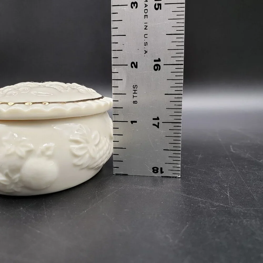 Lenox Fruits of Life Small Oval Box w/ Lid 3.25